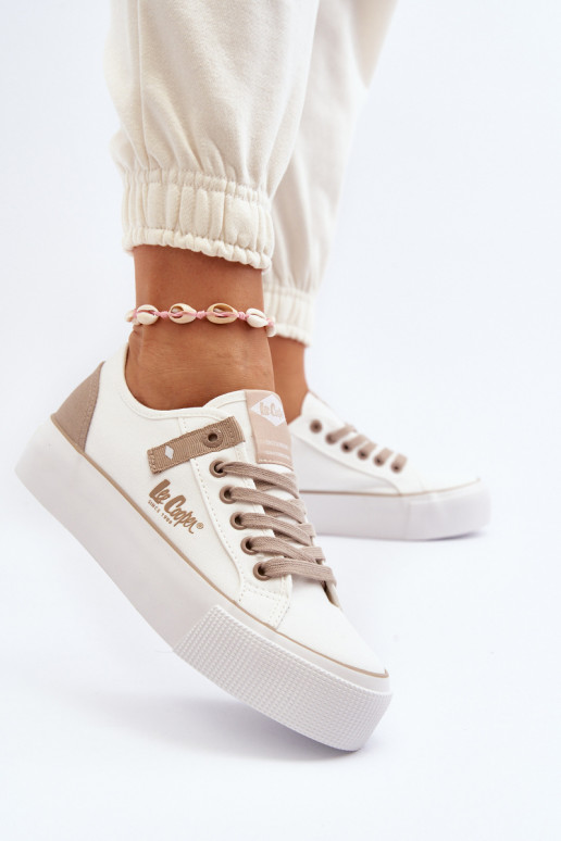  Zapatos de ocio Lee Cooper LCEN-24-31-2198 el color blanco