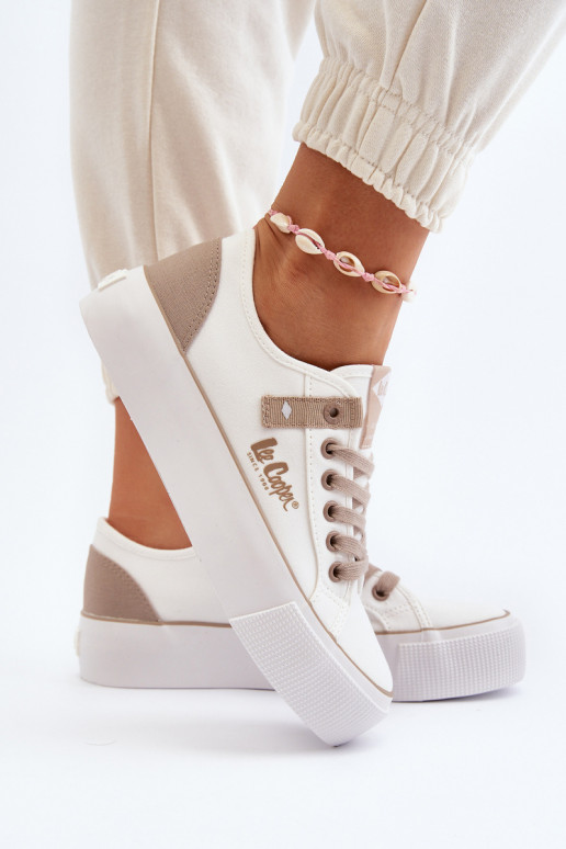  Zapatos de ocio Lee Cooper LCEN-24-31-2198 el color blanco