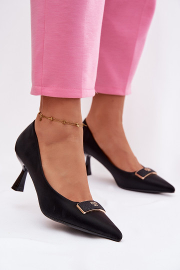 Zapatos con detalles ornamentales, color negro Fessira 2