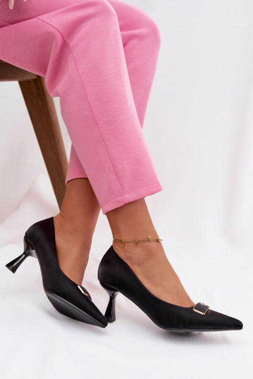 Zapatos Con decoraciones Detalem de color negro Fessira