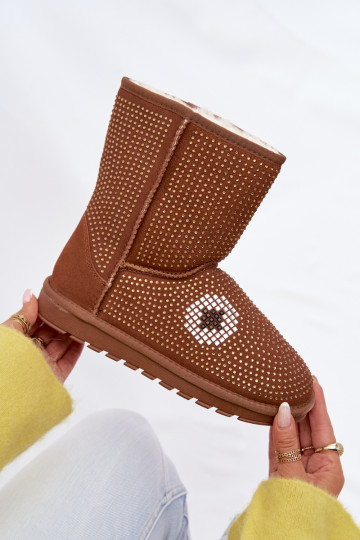Botas de nieve decorativas para mujer, color marrón Galivra