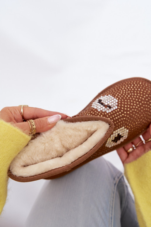 Decorado Alto Botas de nieve Femenino color marrón Galivra