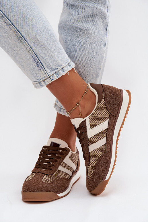 Zapatillas deportivas de mujer "Sneakers" modelo "Soretta" en color marrón