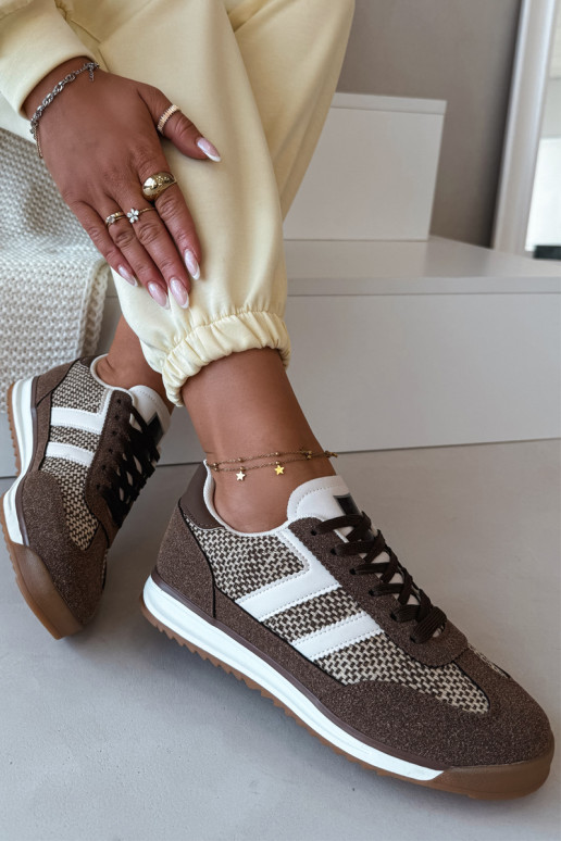 Zapatillas deportivas de mujer "Sneakers" modelo "Soretta" en color marrón