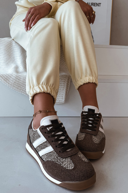 Zapatillas deportivas de mujer "Sneakers" modelo "Soretta" en color marrón