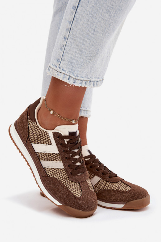 Zapatillas deportivas de mujer "Sneakers" modelo "Soretta" en color marrón