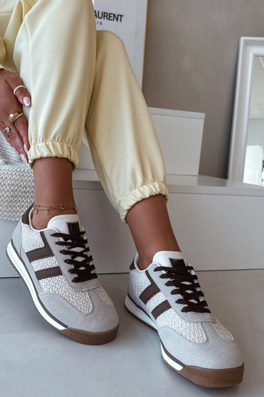 Zapatillas deportivas de mujer "Sneakers" modelo "Soretta" en color arena