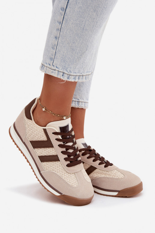 Zapatillas deportivas de mujer "Sneakers" modelo "Soretta" en color arena