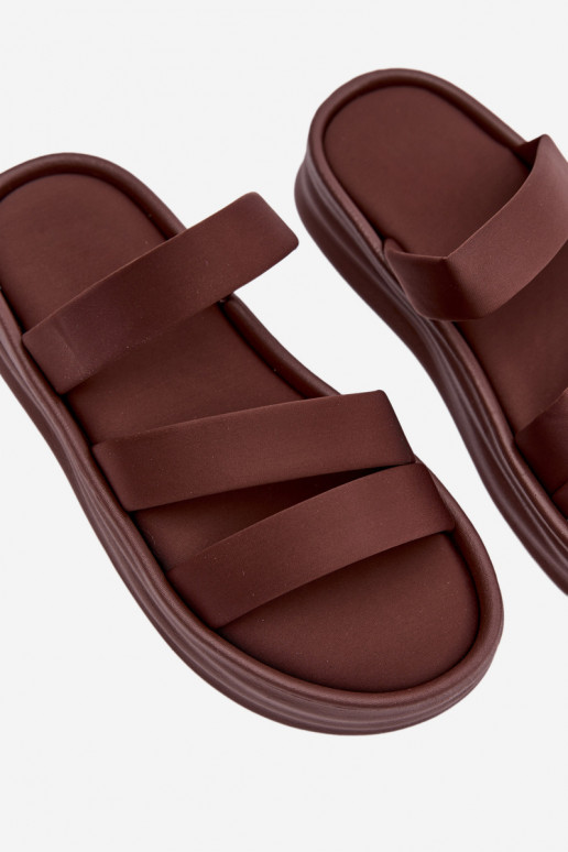  zapatillas de mujer con una plataforma con rayas CzekoladoAe Liorine