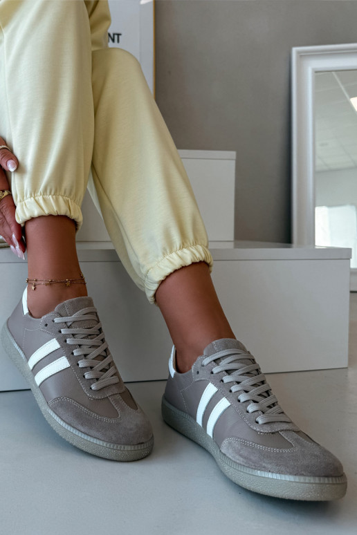 Zazoo N1068 Piel Bajo Zapatillas modelo zapatos. Femenino beige