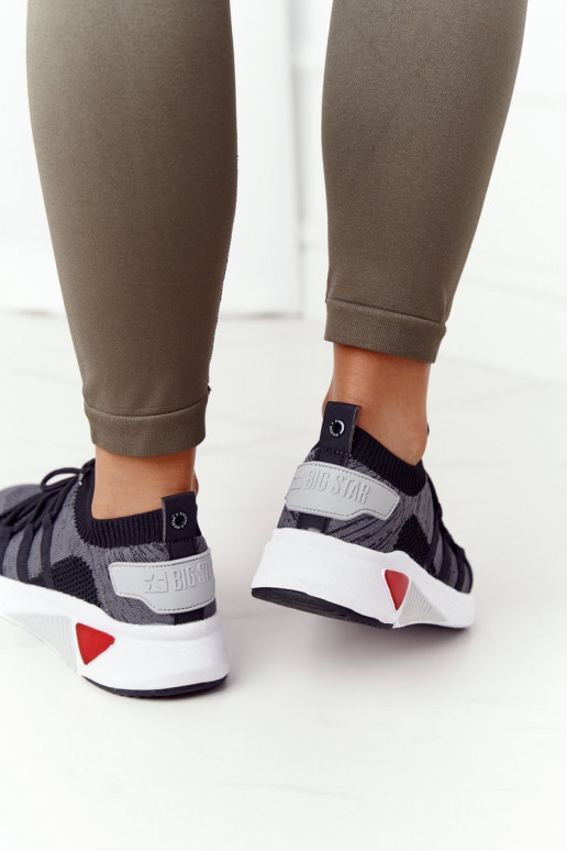 Femenino Estilo deportivo zapatos Memory Foam Big Star HH274532 color gris