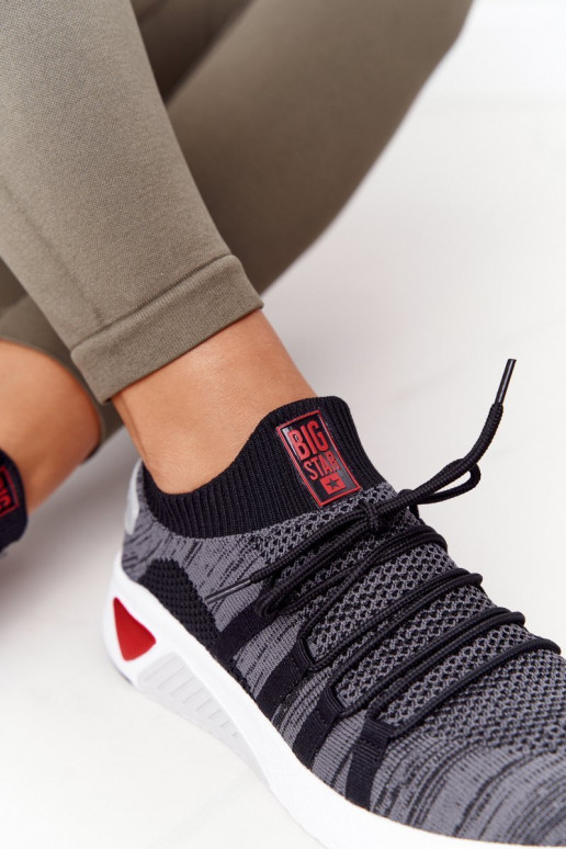 Femenino Estilo deportivo zapatos Memory Foam Big Star HH274532 color gris