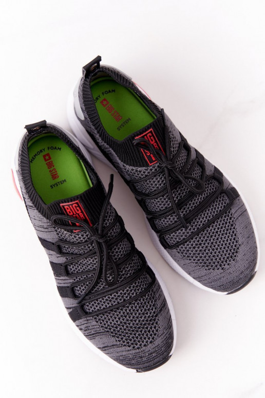 Femenino Estilo deportivo zapatos Memory Foam Big Star HH274532 color gris