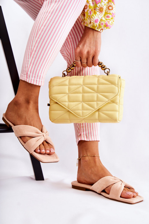 Femenino terciopelo Zapatillas Tono rosa claro Vanilla Sky