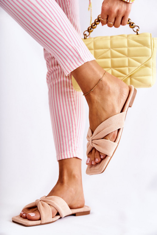 Femenino terciopelo Zapatillas Tono rosa claro Vanilla Sky