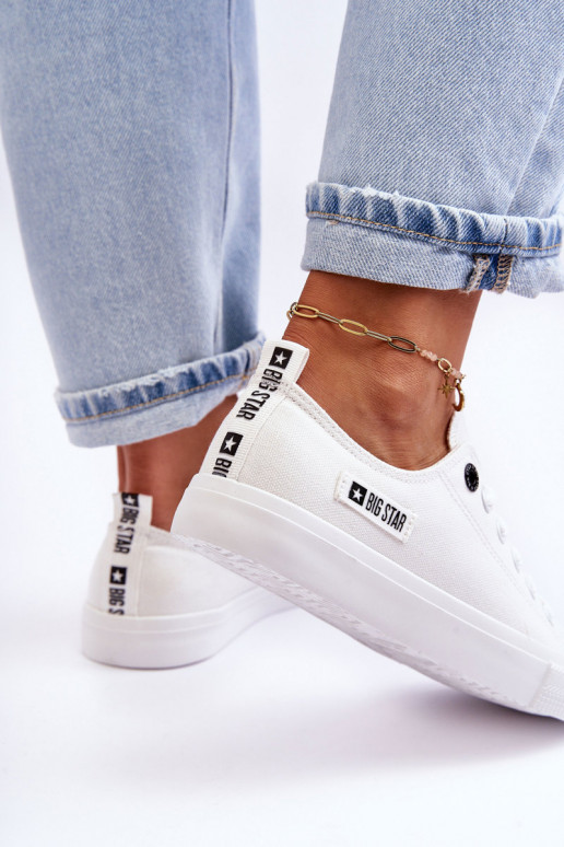 Tiene queterial bajo de mujer. zapatos casuales Big Star KK274008 el color blanco