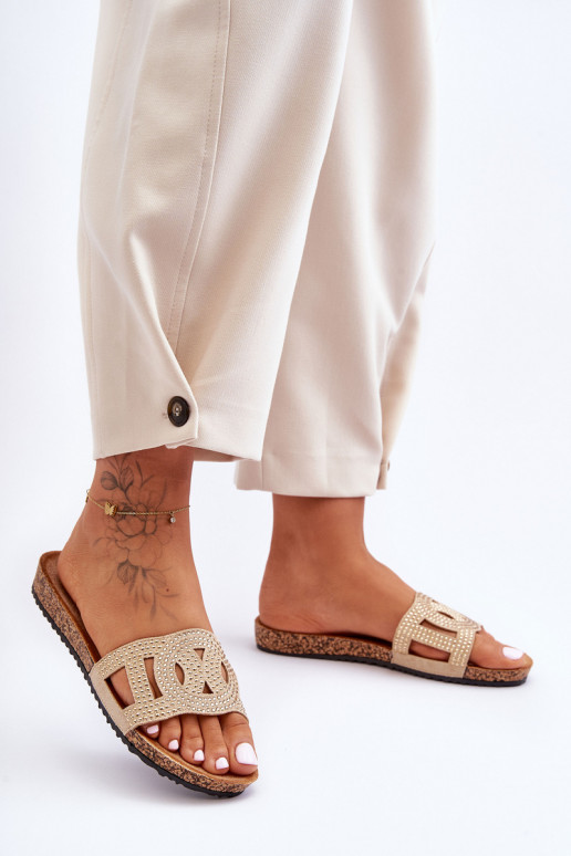 Femenino Zapatillas Decorado Studs beige Evelins