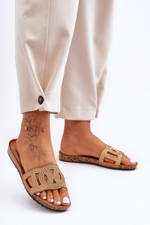 Femenino Zapatillas Decorado Studs color marrón Evelins