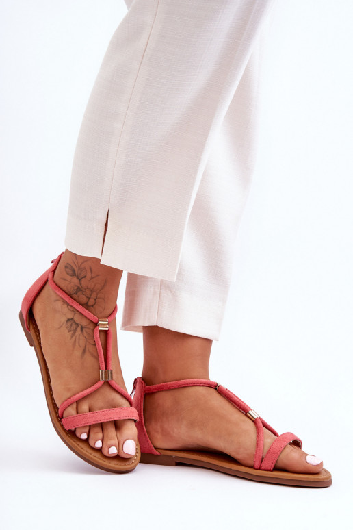 Femenino Sandalias planas Al castillo Coral Jullie