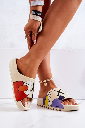 Goma ZapatillasActivadoimpresióniem beige Monsters