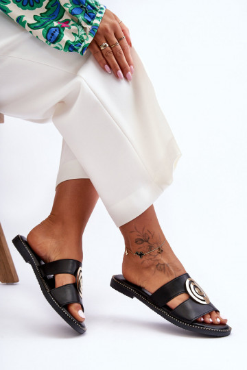 Zapatillas de moda Con acabado de espejo de color negro Deep Breath 2