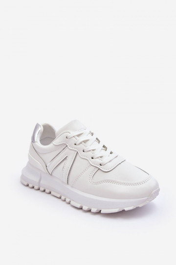 Piel Femenino zapatillas el color blanco Kabama