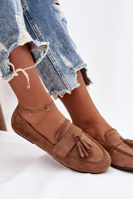 Mocasines marrones con flecos Tai turirilisse