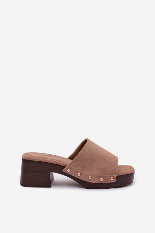 zapatillas de mujer reloj Ze color doradomi Studs beige Davessa