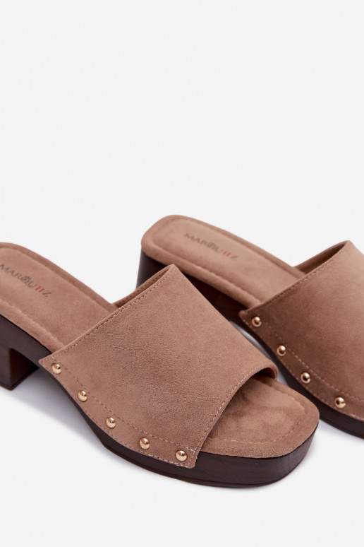 zapatillas de mujer reloj Ze color doradomi Studs beige Davessa