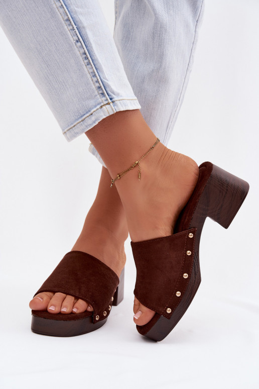 zapatillas de mujer reloj Ze color doradomi Studs CzekoladoAe Davessa