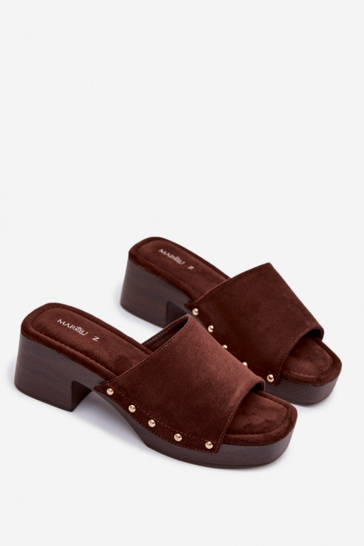 zapatillas de mujer reloj Ze color doradomi Studs CzekoladoAe Davessa