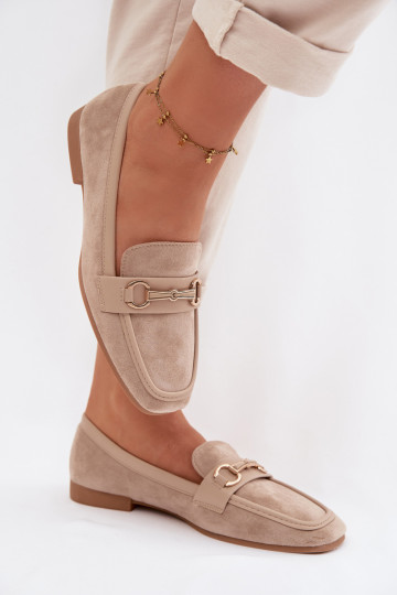 Mocasines mocasines de mujer con adornos beige Palerina