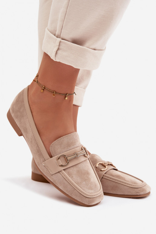 Mocasines mocasines de mujer con adornos beige Palerina