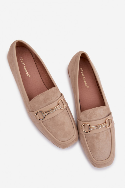 Mocasines mocasines de mujer con adornos beige Palerina