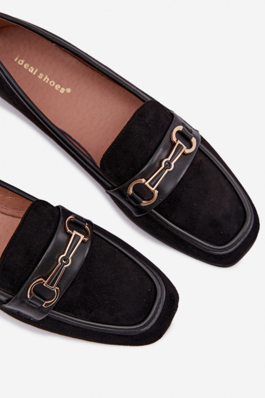 Mocasines mocasines de mujer con adornos de color negro Palerina