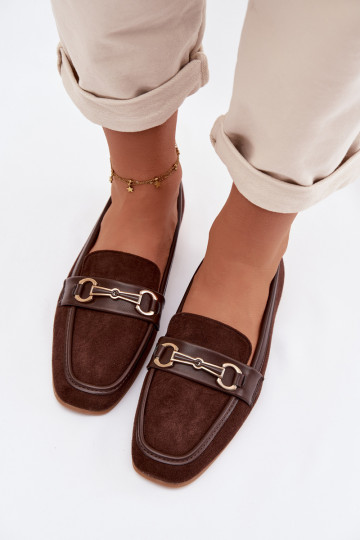 Mocasines mocasines de mujer con adornos color marrón Palerina