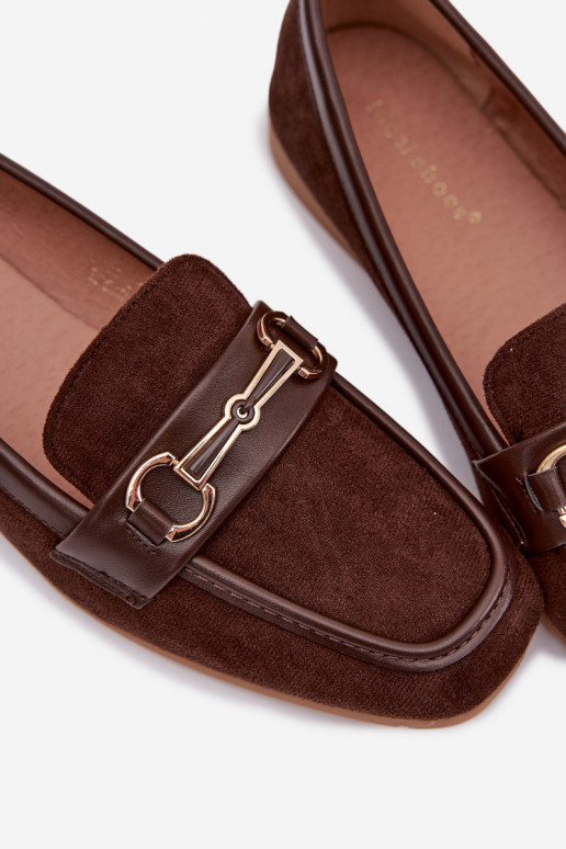 Mocasines mocasines de mujer con adornos color marrón Palerina