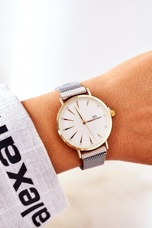 Mirar en la pulsera Mesh Giorgio&Dario gris-color dorado