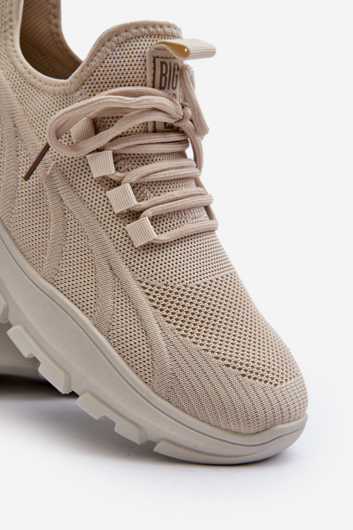 Zapatillas modelo zapatos. Tiene quesculino HI-POLY SYSTEM Big Star NN174469 beige