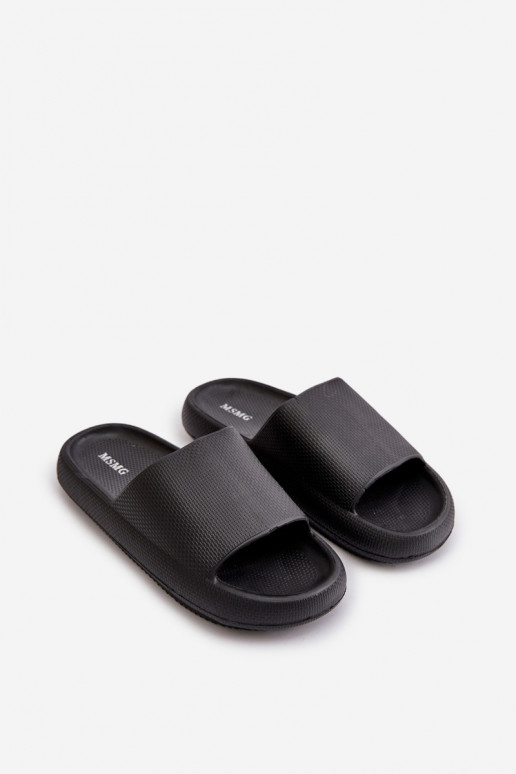 Femenino Pantuflas ligeras de espuma Sobre una suela gruesa de color negro Querceria