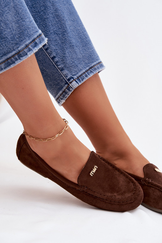 mocasines de mujerPequeñom color doradom Detalem CzekoladoAe Sarivelle