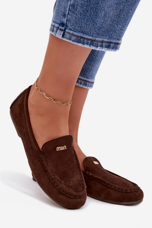 mocasines de mujerPequeñom color doradom Detalem CzekoladoAe Sarivelle