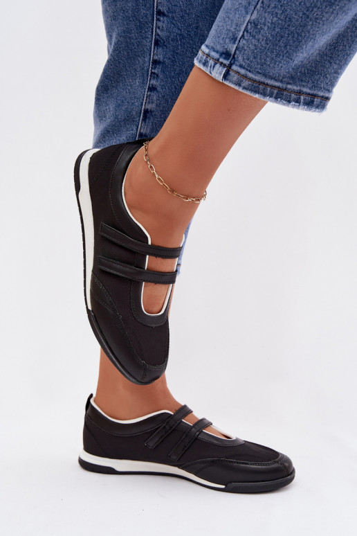 Estilo deportivo bailarinas Femenino con rayas de color negro Farvessa