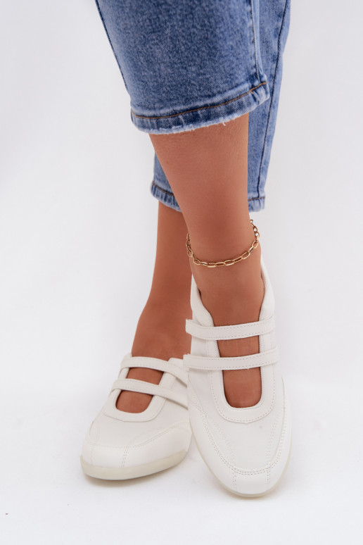 Estilo deportivo bailarinas Femenino con rayas el color blanco Farvessa