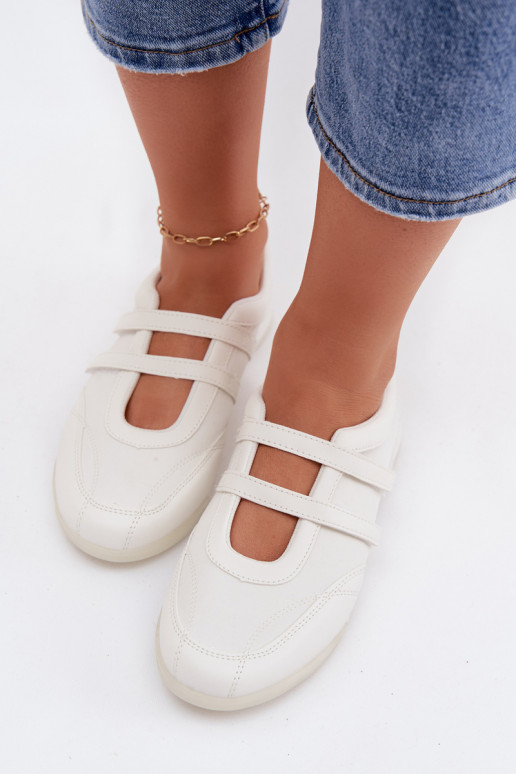 Estilo deportivo bailarinas Femenino con rayas el color blanco Farvessa