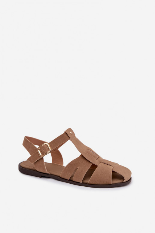 Sandalias de mujer Rzymianki isósceles de color caqui Belanessa