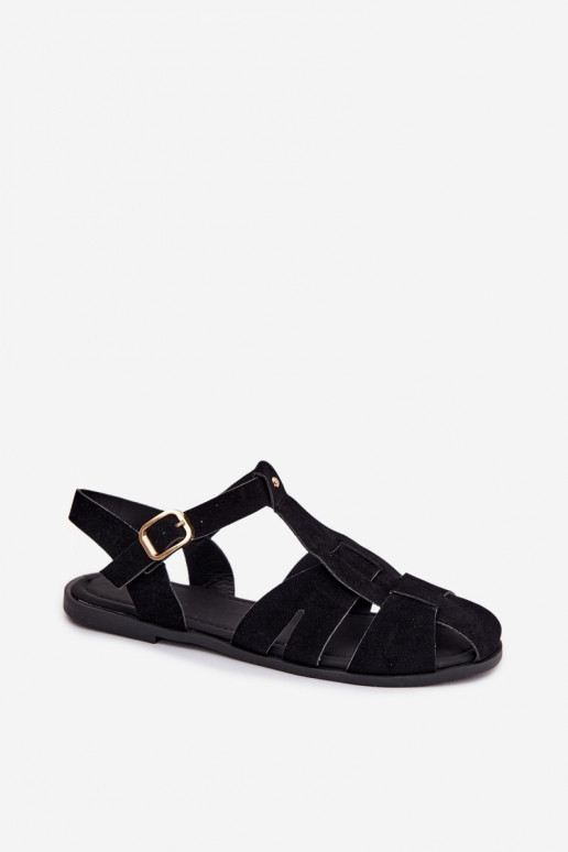 Sandalias de mujer Rzymianki isósceles de color negro Belanessa