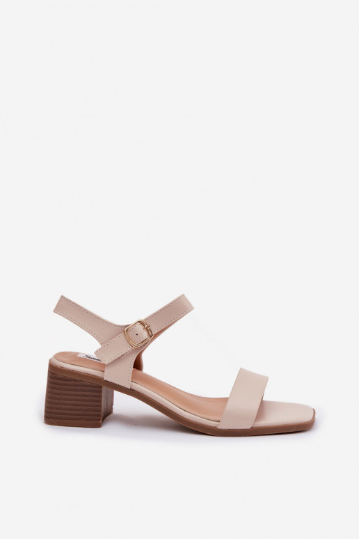 Sandalias de mujer Eko Piel reloj beige Sabela