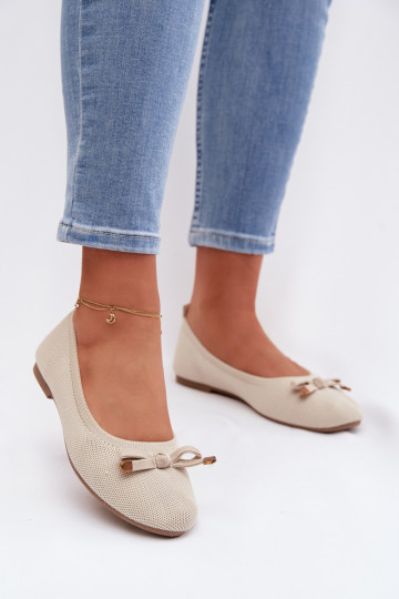 bailarinas con cintas beige Amelivra 2