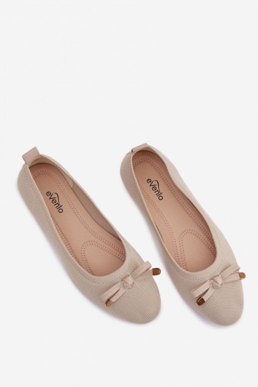 bailarinas con cintas beige Amelivra